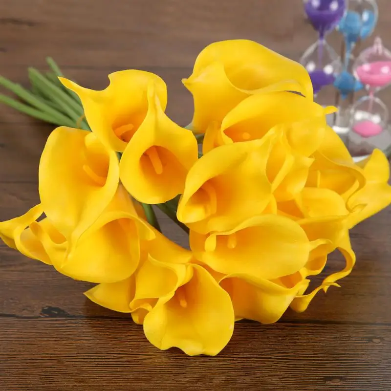 10 шт. искусственные цветы Калла из латекса|Искусственные и сухие цветы| |