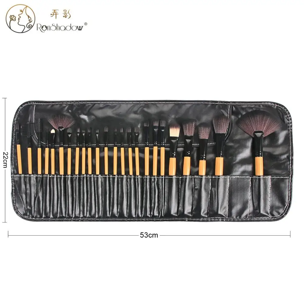 24 шт Профессиональные Косметические Кисти Фонд подводка для глаз тени бровей