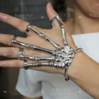 Женские браслеты для активного отдыха, браслет со скелетом в стиле панк, стимпанк, мужские ювелирные изделия, Роскошные браслеты на цепочке для женщин и пар