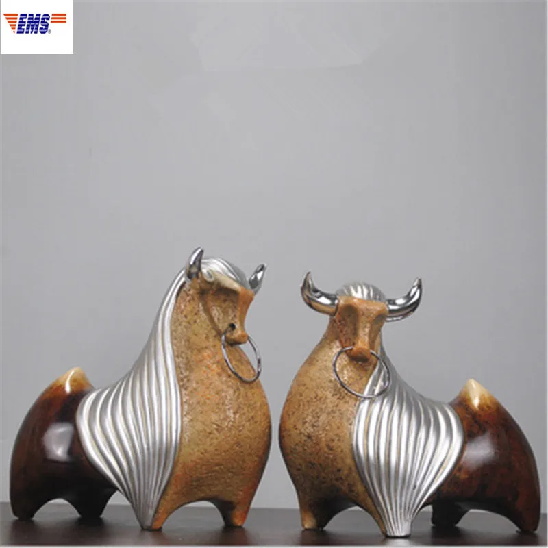 

EUROPEAN STYLE ABSTRACTION SIMULATION COW RESIN CRAFTWORK SCULPTURE CREATIVE LIVING ROOM ENTRYWAY ART DECORATIONS X2574
