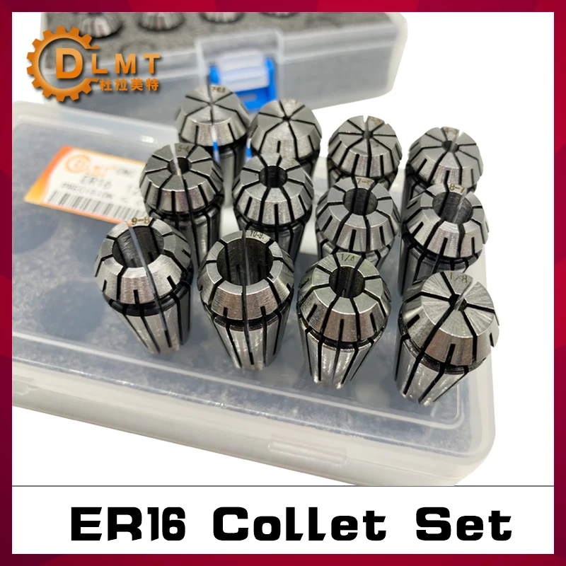 1 комплект ER16 1-10 мм 1/4 1/8 пружинный цанговый патрон высокоточная Цанга ER Набор 0 015