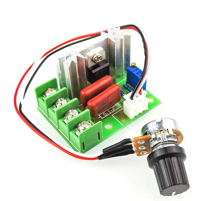 

AC 220V SCR Voltage Regulator LED Dimming Dimmers 2000W High Power Motor Speed Controller Governor Module W/ Potentiometer