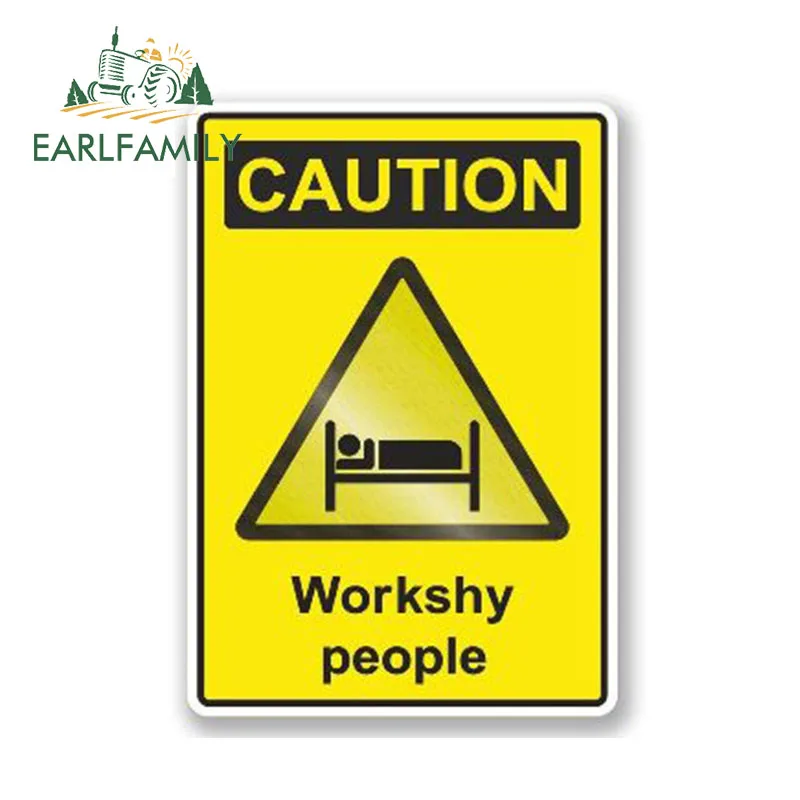 EARLFAMILY 13 см x 8 стайлинга автомобилей осторожно Workshy людей забавная наклейка для
