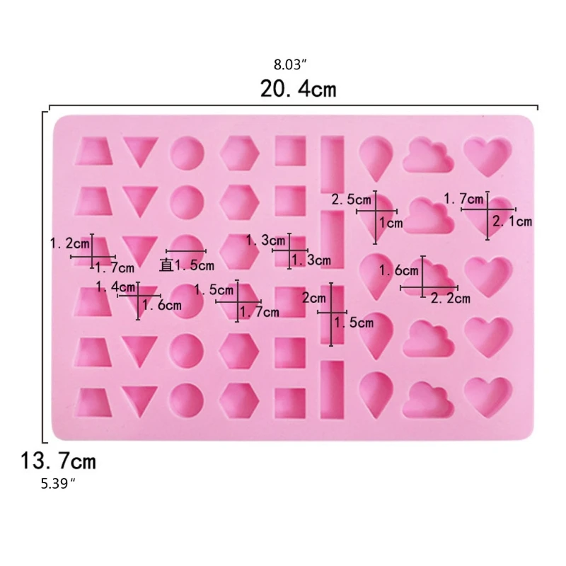 

DIY Ear Stud Earrings Molds Epoxy Resin Charm Casting Mould Jewelry Making Tools