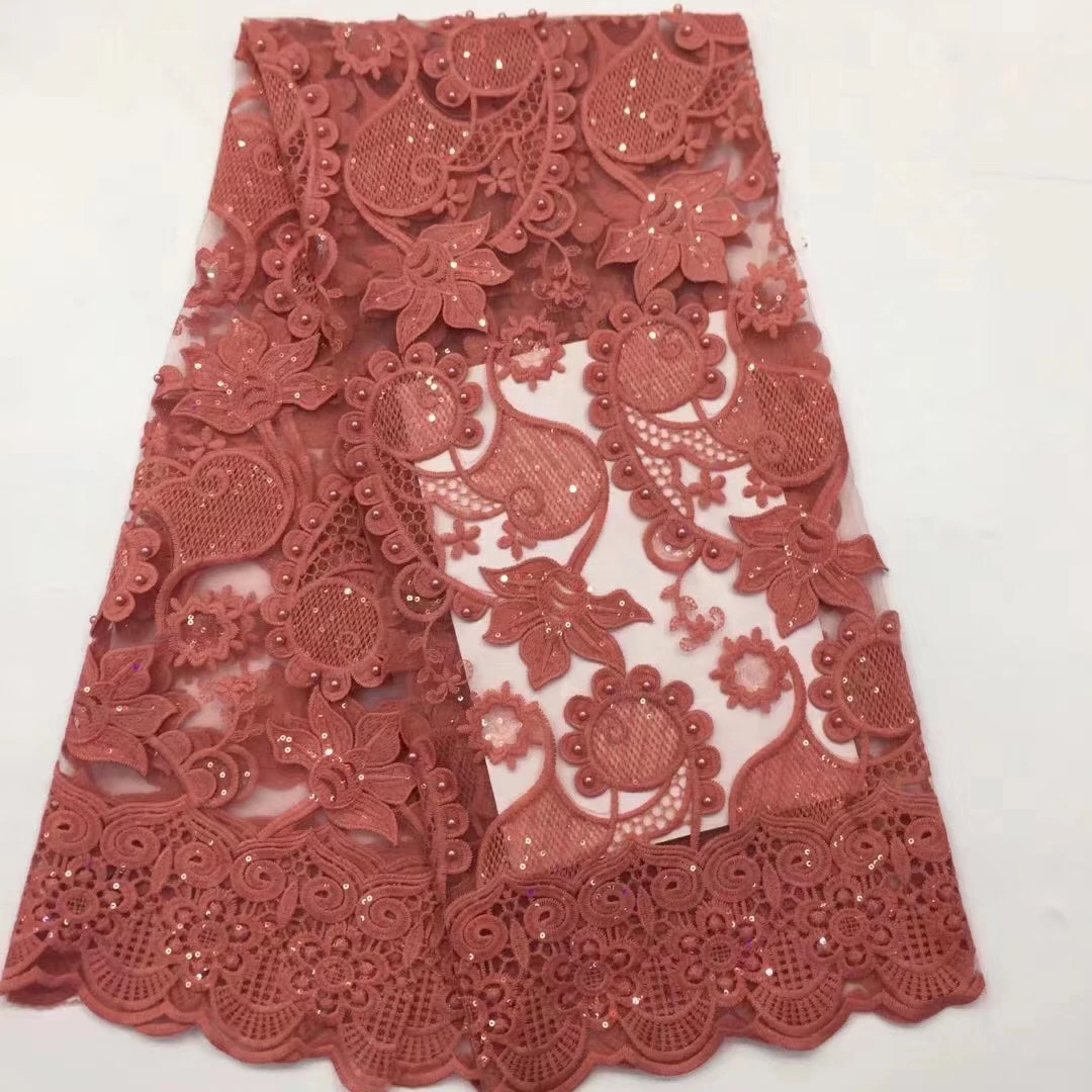 Африканский Тюлевое кружево с пайетками ткань 2021 высокого качества в