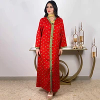 middle east abaya dubai oman elegant dress printed floral eid mubarak indian pakistan clothing robe turkish muslim evening dress
