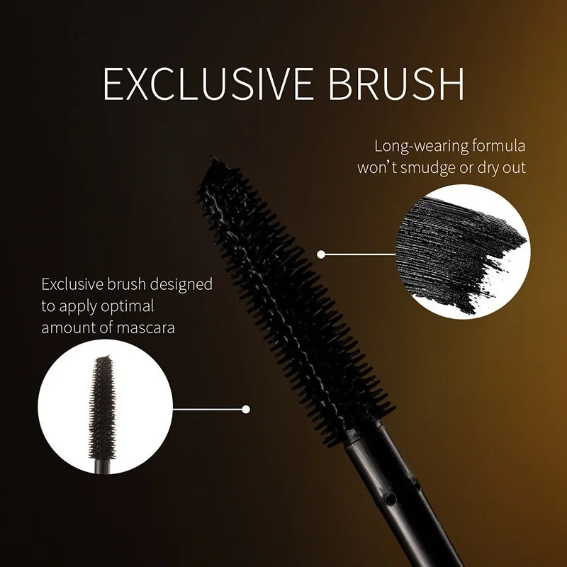 Удлиняющая Тушь для ресниц объемная быстросохнущая натуральная тушь с 3d