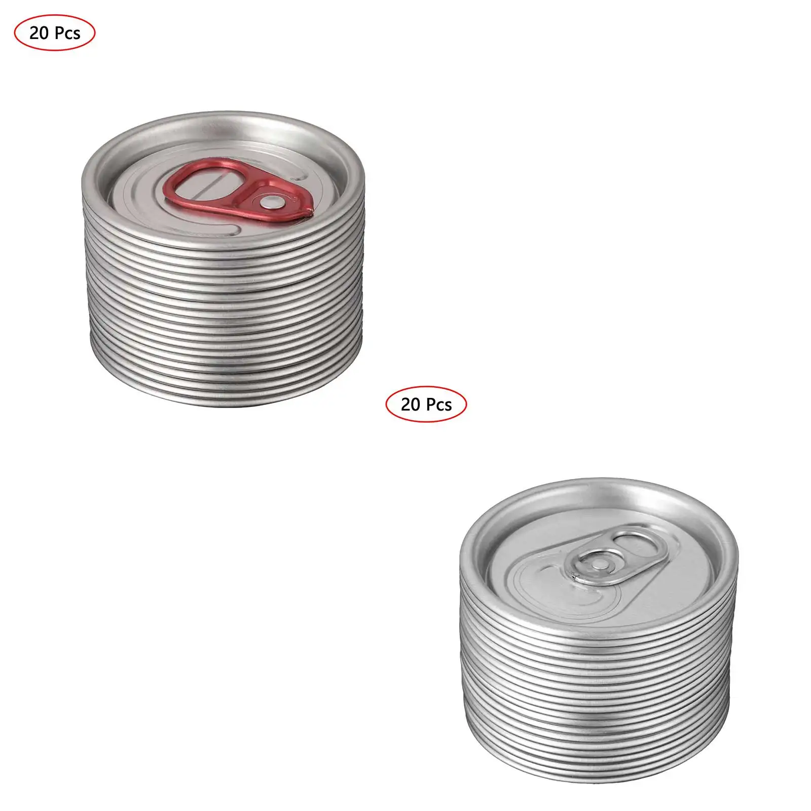 Алюминиевые крышки для банок с 20 вытяжными кольцами содовых герметичные