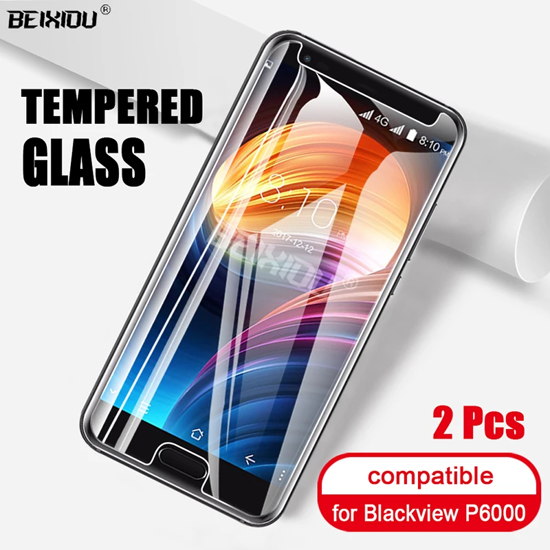 Закаленное стекло для Blackview P6000 2 шт. защита экрана 2.5D 9h закаленное защитная