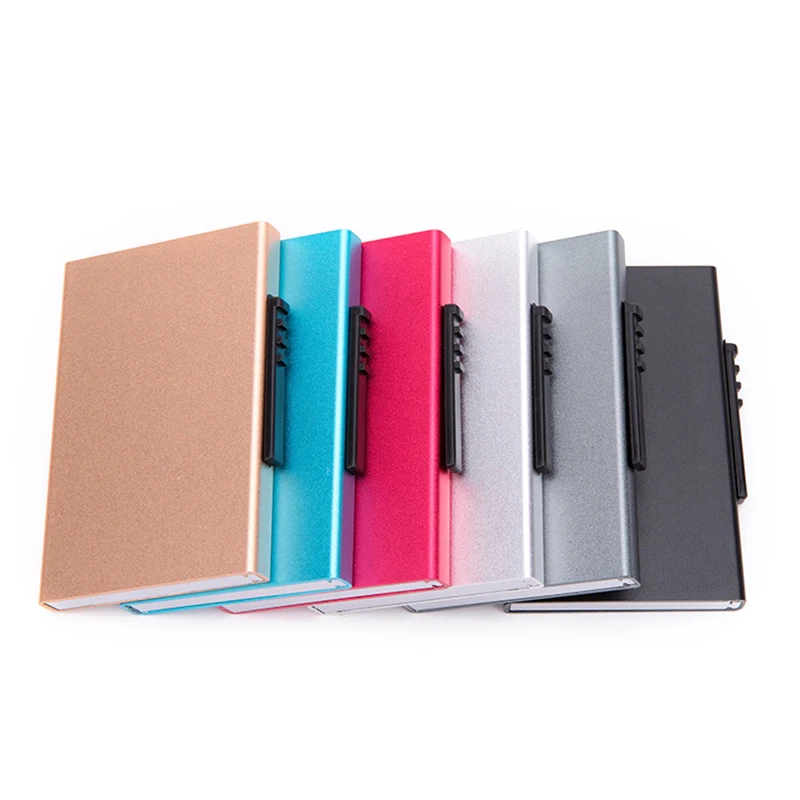 

Business Credit Card Holder Aluminium Bank Men Card Holder RFID Women Id Card Case Automatic Anti-theft Mini Wallet for Card