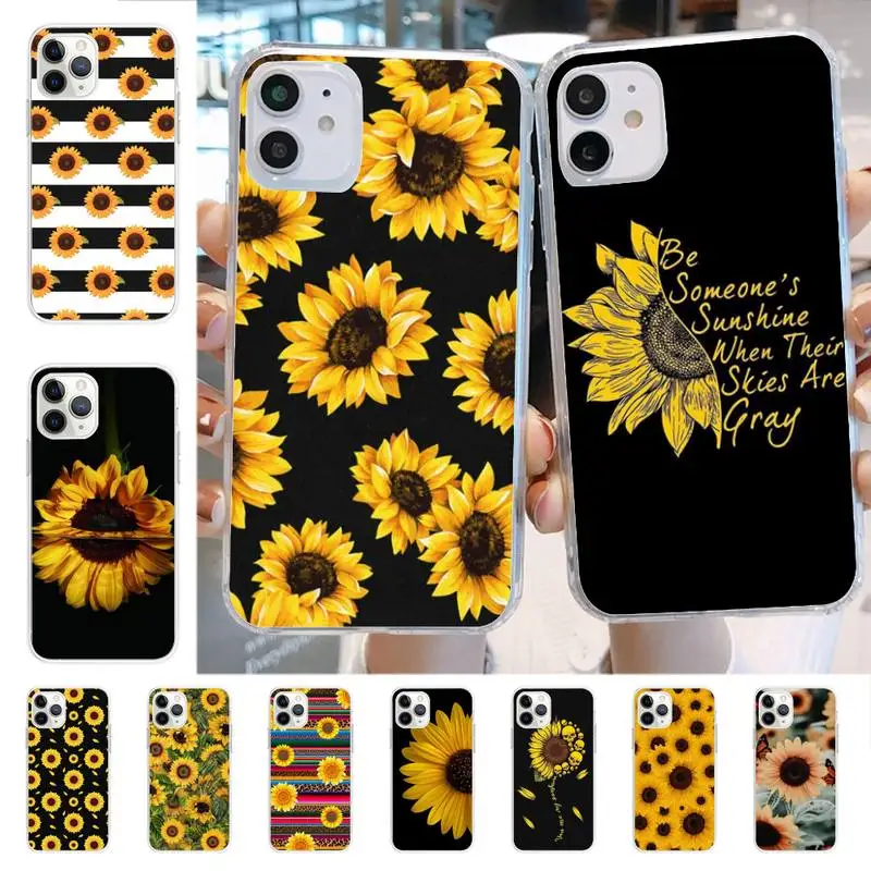 

Daisy Sunflower Floral Phone Case for iphone 13 8 7 6 6S Plus X 5S SE 2020 XR 11 12 mini pro XS MAX