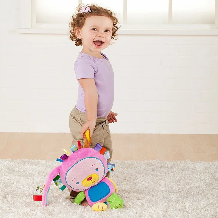

8 Styles Baby Toys Rattles Pacify Doll Plush Baby Rattles Toys Animal Hand Bells Newbron Animal elephant/monkey/lion/rabbit