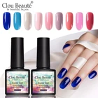 Гель-лак для ногтей Clou Beaute, 8 мл, 114 цветов, художественный лак для ногтей, УФ-светодиодный лак, отмачиваемый, кофейный, синий, серия лаков для ногтей