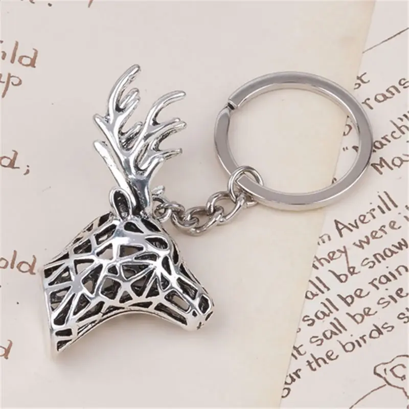 1 шт. брелок для ключей Рождественский Снеговик Олень домик Jingle колокольчик