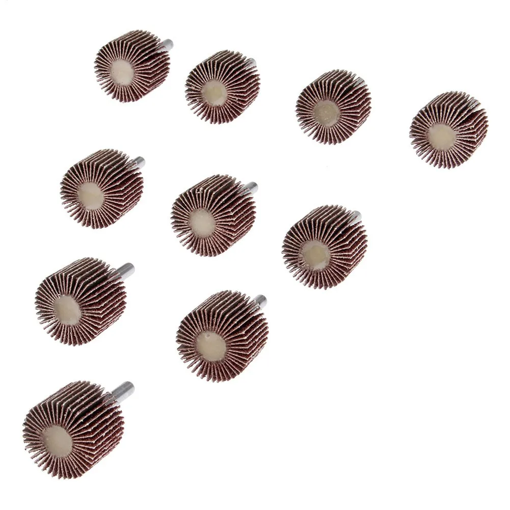 

10pcs Flap Wheels Sandpaper Durable Flap Sandpaper Wheel For Drill Grinding