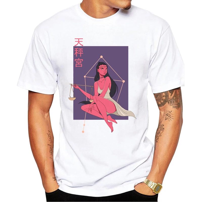 

TEEHUB New Arrivals Sign Leo Men T-Shirt Sexy Girl Twelve constellations Printed t shirts Short Sleeve Casual Tshirts Funny Tee