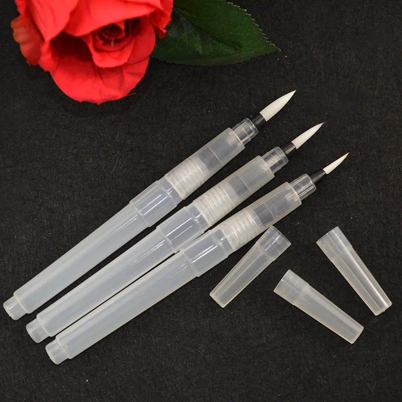 

3sizes Solid watercolor fountain pen drawing brush water storage pen water soluble color lead drawing pen