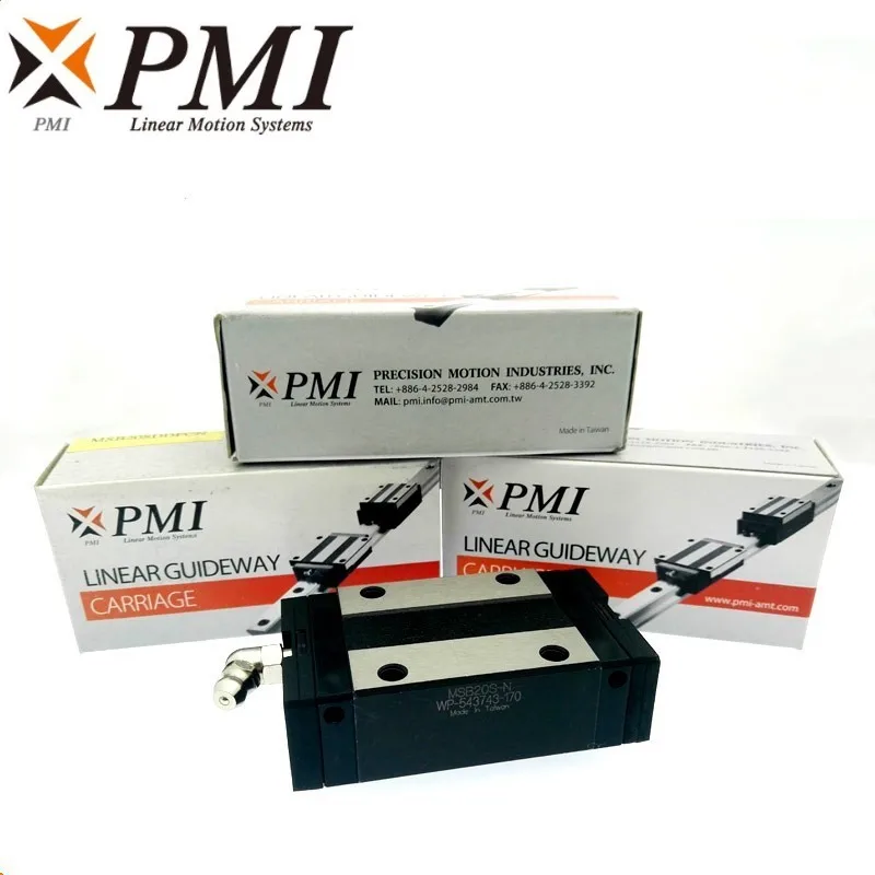 Original Taiwan PMI MSB20S MSB20S-N MSB20SSSFCN линейные направляющие каретки блока для CO2 лазерной машины ЧПУ-роутера.