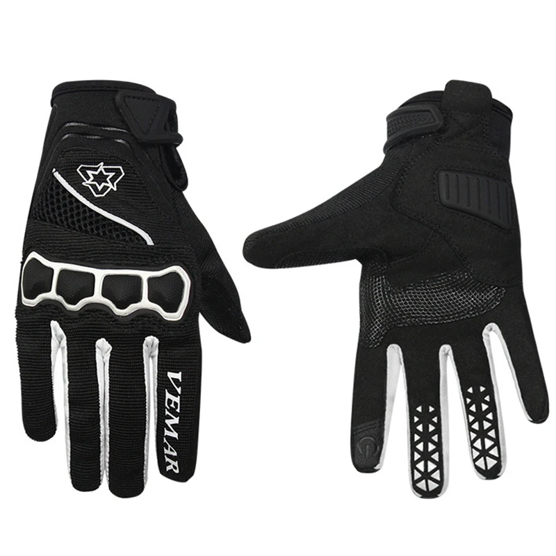 Мотоциклетные Перчатки сенсорный экран езда ручная Защита от скольжения полный
