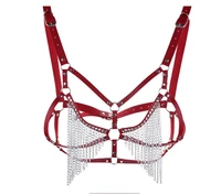 rock sexy cortex body chain bra chain fringed bikini vest harness strap sling designer belts women high quality harajuku belts