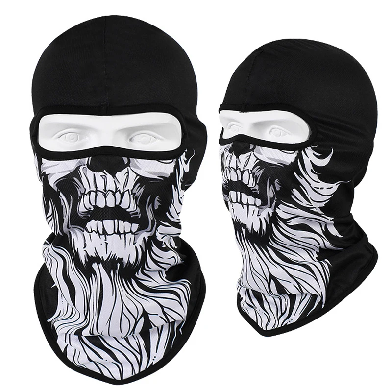 Маска для мотоцикла HEROBIKER, Балаклава, мотоциклетный костюм с черепом, банданы, маска для Хэллоуина, маска для лица с изображением призрака, маска для ресниц, мото - Цвет: 215