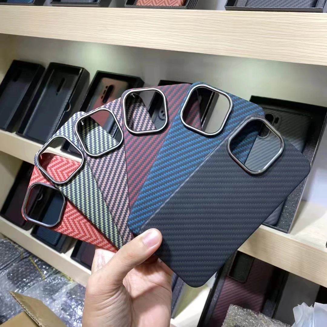 

Pure Real Carbon Fiber For iPhone 13 Pro Max 12 13 Mini Case Aramid Fiber Ultra Thin Shockproof Cover For iPhone 11 12 Pro Max