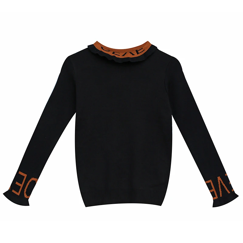 

Fashion Spliced Color Knitted Tops Thin Tight Sweater Women Harajuku Slim Basic Sweaters Ladies Knitted Tops High Neck