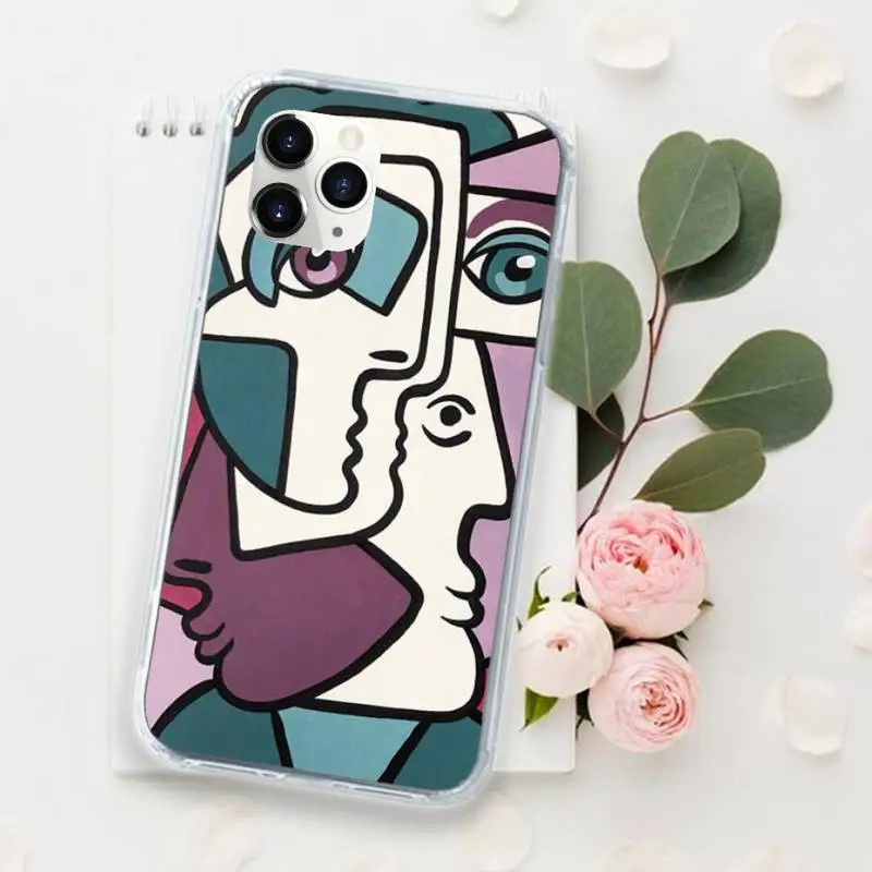 

Picasso abstract Art painting Phone Cases for iPhone 11 12 pro XS MAX 8 7 6 6S Plus X 5S SE 2020 XR Luxury brand shell