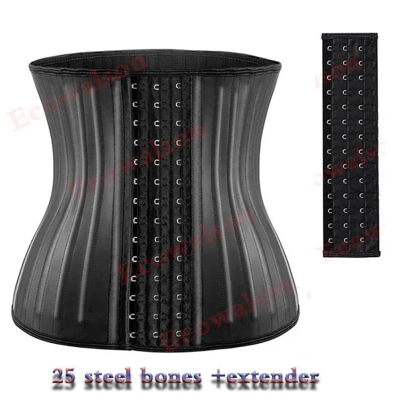 

6XL Plus Size 25 Steel Bone Waist Trainer for Women Corset Cincher Body Shaper Girdle Trimmer With Steel Bones And Extender