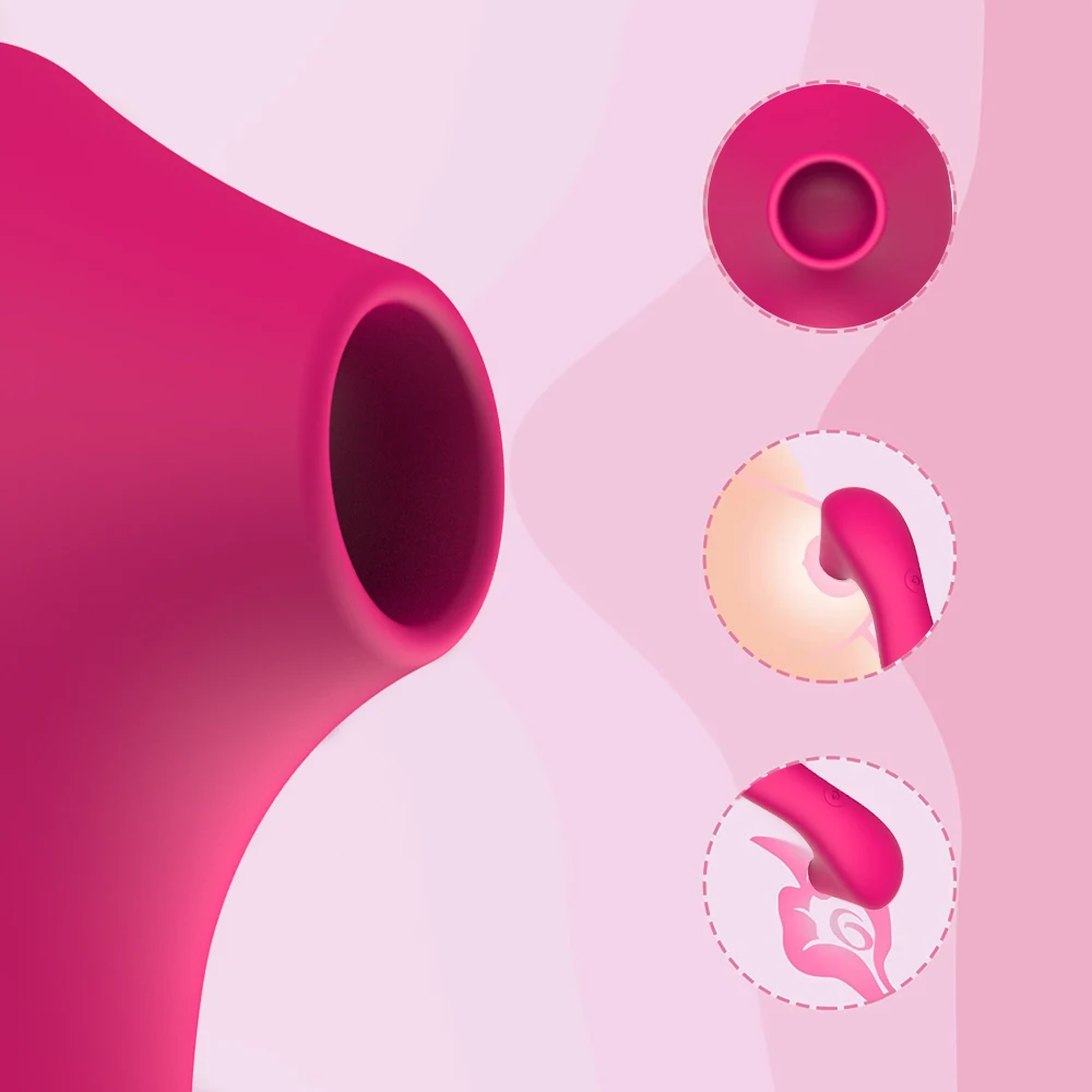 Clit Vagina Sucker Silicone Sucking Vibrator Female Clitoris Vacuum Stimulator ​Nipple Waterproof Sex Toys for Women | Красота и