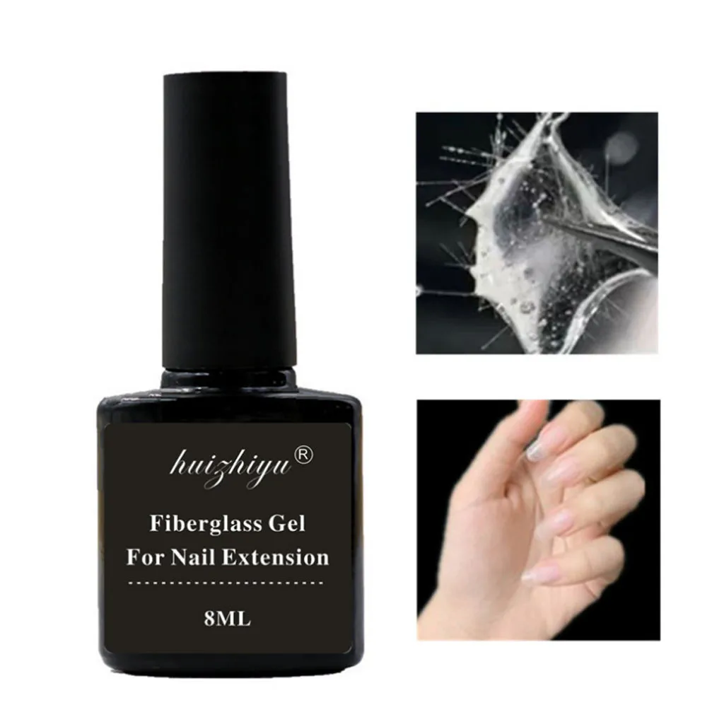 Волоконный лист для наращивания ногтей плюс волоконный Клей Набор нижний