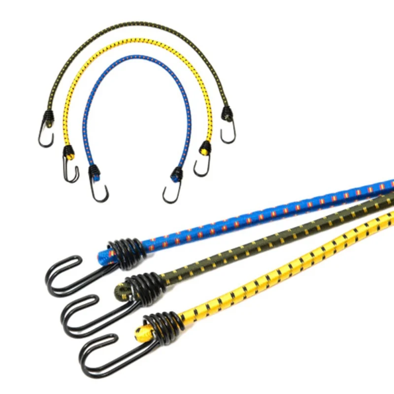 

Банджи шнур высокая эластичность резиновая веревка с крючками открытый шатер сборки кемпинга багажа 6 шт