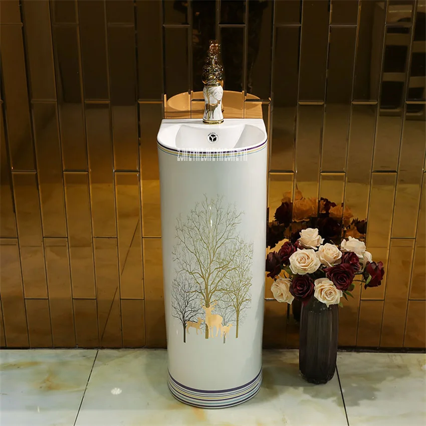 Ванная комната умывальника интегрированный Керамика умывальник туалет