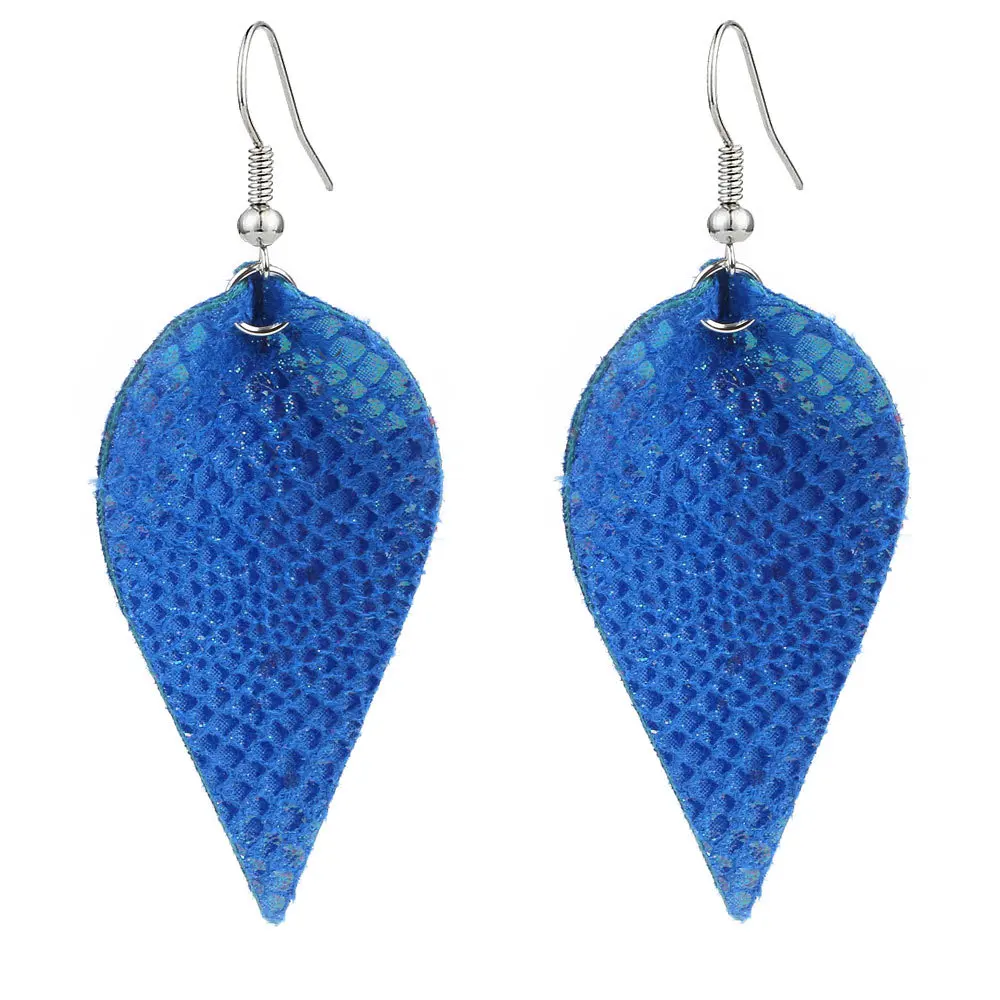 Cpop новые модные серьги из искусственной кожи однотонные простые элегантные в