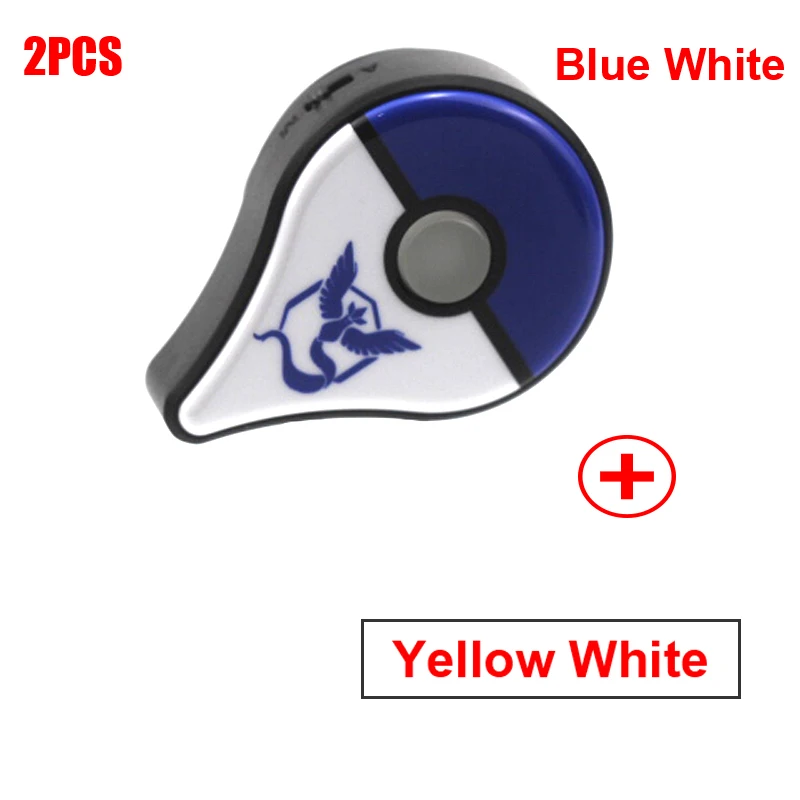 1 Blue 1 Yellow Перезаряжаемый Bluetooth браслет для Pokemon Go Plus с батареей внутри - Цвет: 1 Blue 1 Yellow