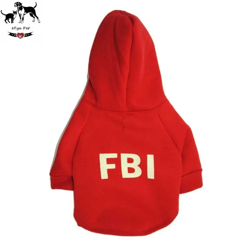 

Dog Costume Puppy Pets Clothes FBI Police Dog Coat Jacket Available Puppy Pet Hoodies Teddy Clothes with Fluorescence Logo