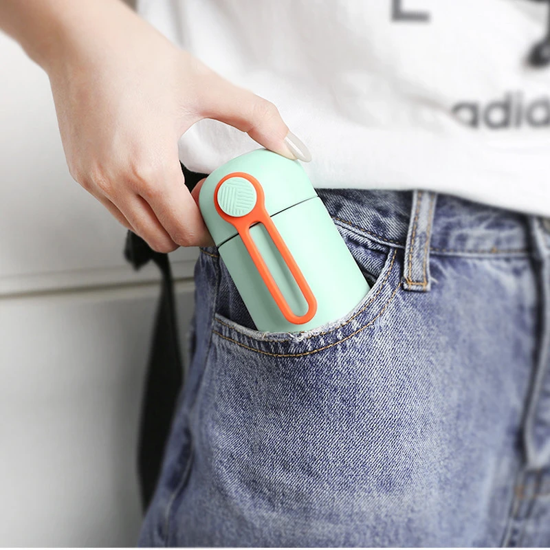 Мини карманная Изолированная чашка портативный маленький милый детский термос