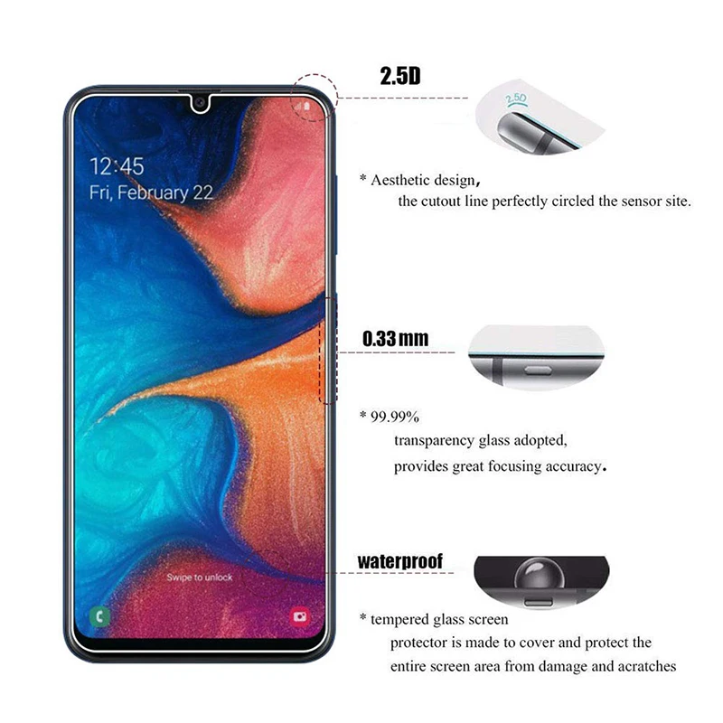 2 шт чехол для телефона из закаленного стекла samsung a10 a 10 защитный Аксессуары galaxy
