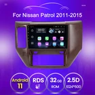 Новейший Android 11 BT USB автомобильный DVD-проигрыватель Авторадио Стерео для Nissan Patrol 2011 2012 2013 2014 2015 мультимедиа swc mirror link 2 + 32 ГБ