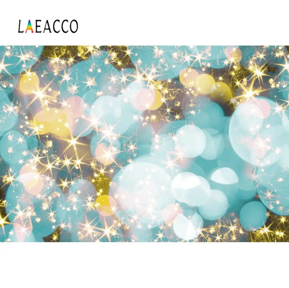 Фотофон с рождественской звездой Золотой блестящий светильник в горошек