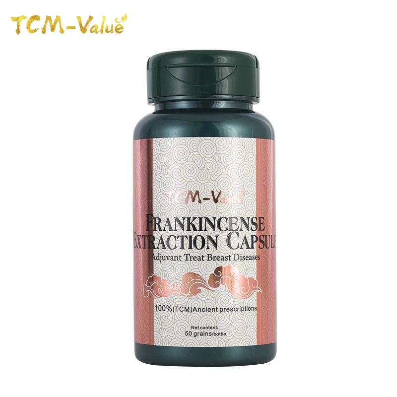 

TCM-Value Frankincense Extraction Capsule, Adjuvant Treat Breast Diseases, Cure Breast hyperplasia fibroma and cancer, 50pcs