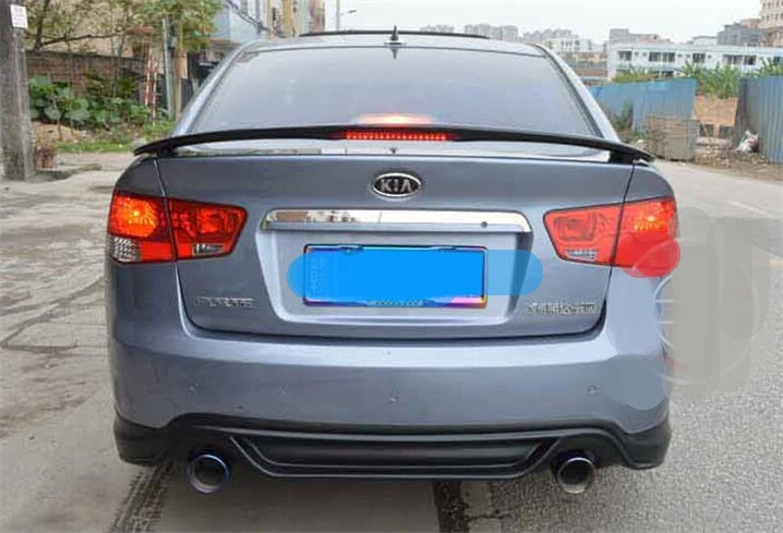 Для KIA Forte спойлер 2011-2013 Форте с светильник высокого качества ABS Материал заднее