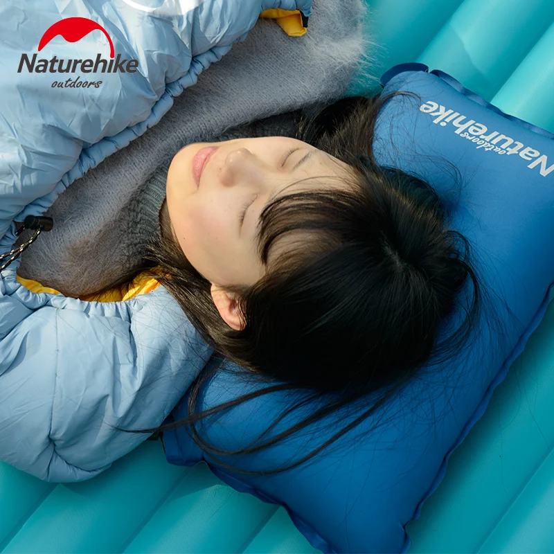 

Naturehike Automatic Inflatable Air Pillow Portable Ultralight Non-slip Camping Hiking Foam Air Pillows for Office Lunch Break