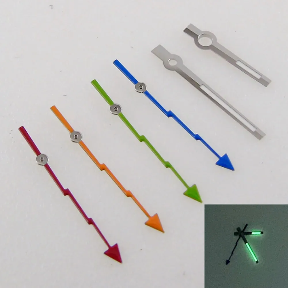 

New Orange Blue Flash Watch Needles fit NH35A NH36A 7S26 4R35 MIYOTA 8215 8205 821A MINGZHU 2813