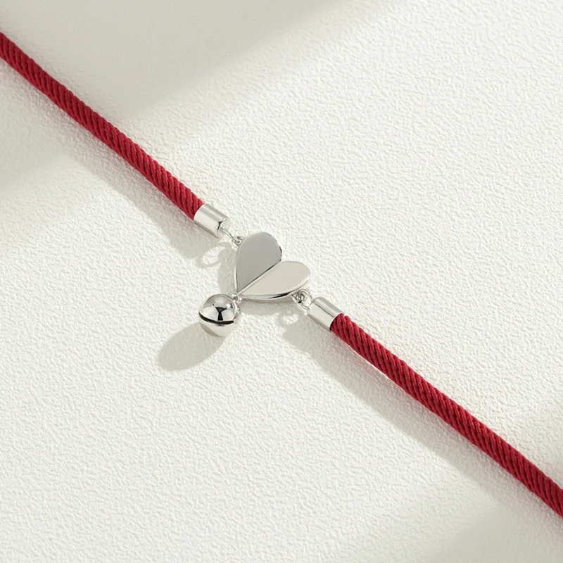 Красная веревка имя пары на заказ браслеты серебряный шарм для изготовления