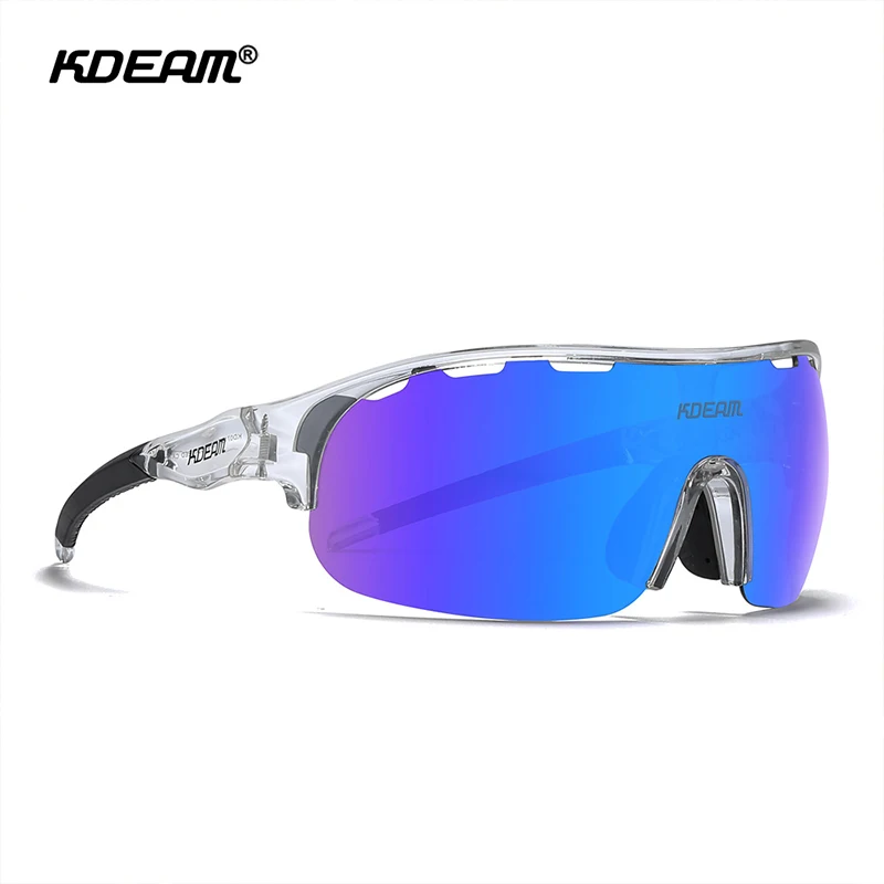 

KDEAM Polarized Sunglasses Men Oversized Sports Goggles Male Ultralight TR90 Frame UV400 Protection Outdoor Windproof Glasses CE