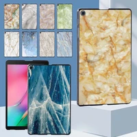 new tablet case for samsung galaxy tab a 8 0 2019 t290 t295 marble pattern durable plastic slim back hard shell free stylus