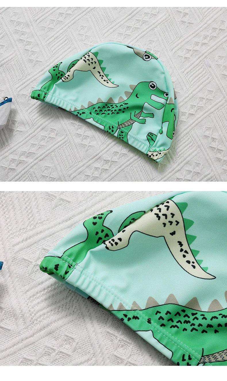 Новый купальный костюм из двух предметов с принтом динозавра для маленьких