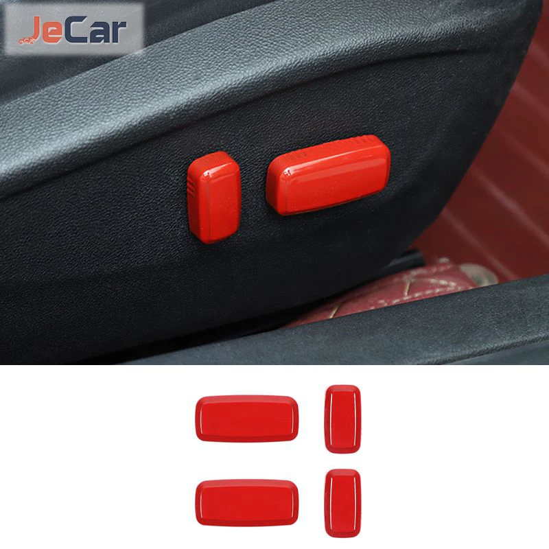

Car Electric Seat Adjustment Switch Button Decoration Cover Sticker For Chevrolet Camaro 2010-2015 Car Interior Accessories