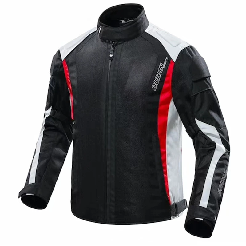 DUHAN Motorcycle Jacket Men Summer Breathable Moto Riding Motocross Clothing Motorbike Jaqueta Motoqueiro Armor | Автомобили и